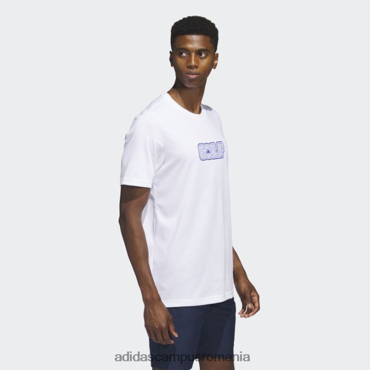 adidas campus romania tricou de golf alb adidas bărbați alb J266N26024