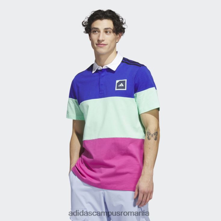 adidas campus romania tricou polo adicross block golf albastru adidas bărbați albastru J266N26108