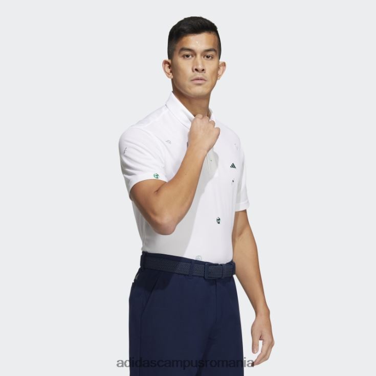 adidas campus romania tricou polo alb play verde monogram bărbați alb J266N213234