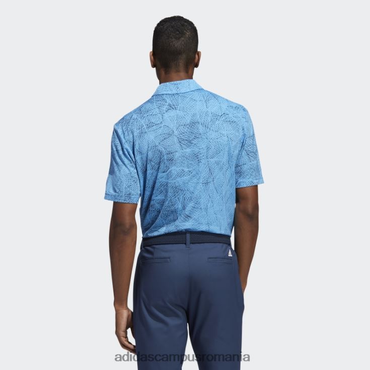adidas campus romania tricou polo albastru cu imprimeu în mișcare bărbați albastru/marinier J266N21438