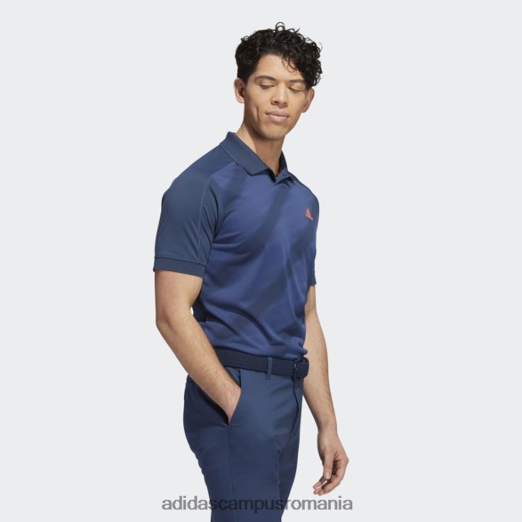 adidas campus romania tricou polo bleumarin cu imprimeu statement bărbați marina/marin de noapte J266N27335