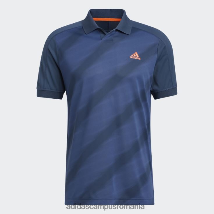 adidas campus romania tricou polo bleumarin cu imprimeu statement bărbați marina/marin de noapte J266N27335