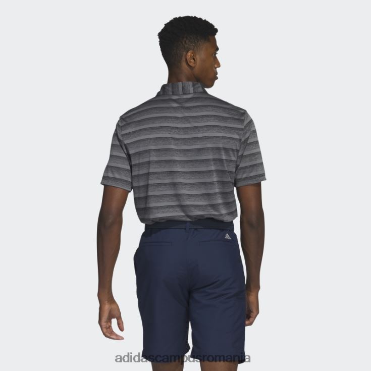 adidas campus romania tricou polo cu dungi gri bărbați gri inchis J266N213709