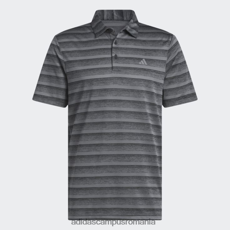 adidas campus romania tricou polo cu dungi gri bărbați gri inchis J266N213709