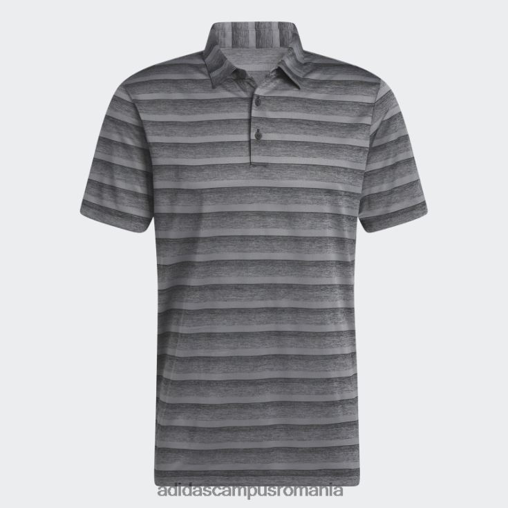 adidas campus romania tricou polo cu dungi gri fashion bărbați gri inchis J266N26239