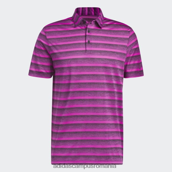 adidas campus romania tricou polo cu dungi negru în două culori bărbați negru/fucsia J266N26404