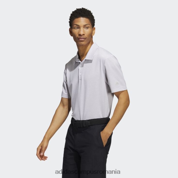 adidas campus romania tricou polo cu dungi ottomane gri bărbați gri/alb J266N25780
