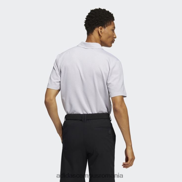 adidas campus romania tricou polo cu dungi ottomane gri bărbați gri/alb J266N25780