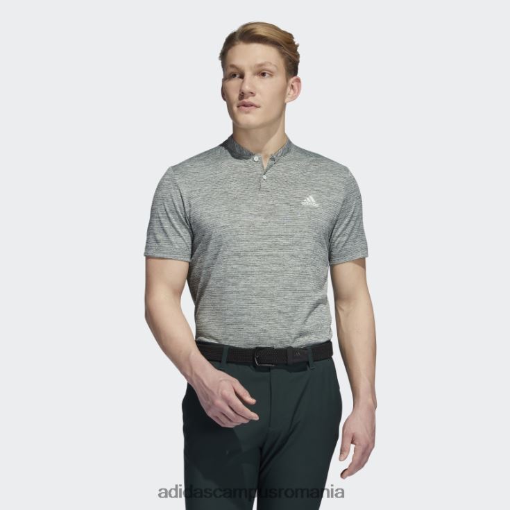 adidas campus romania tricou polo cu dungi texturate verde bărbați verde J266N214704