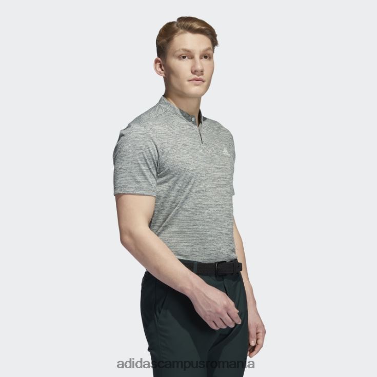 adidas campus romania tricou polo cu dungi texturate verde bărbați verde J266N214704
