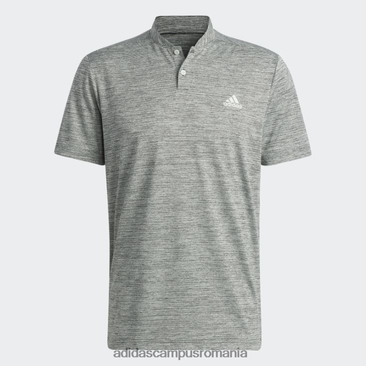 adidas campus romania tricou polo cu dungi texturate verde bărbați verde J266N214704