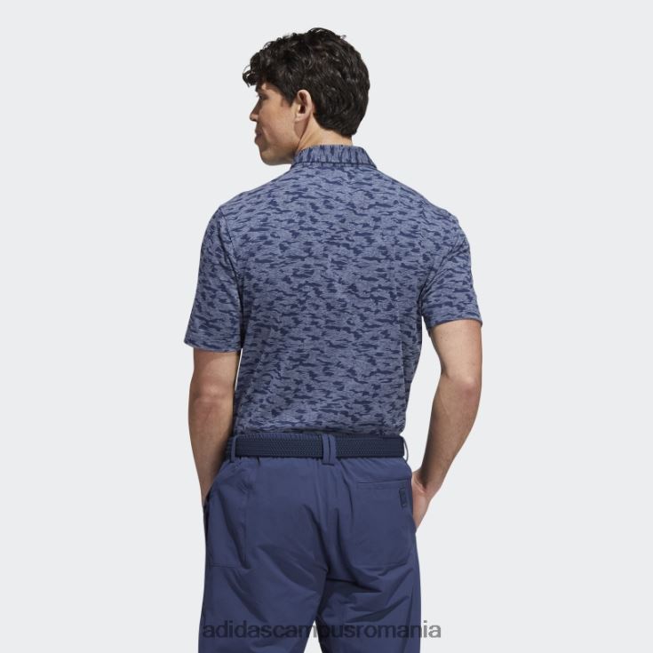 adidas campus romania tricou polo cu imprimeu camo bleumarin, adidas bărbați marina J266N214757
