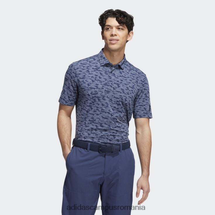 adidas campus romania tricou polo cu imprimeu camo bleumarin bărbați marina J266N21312
