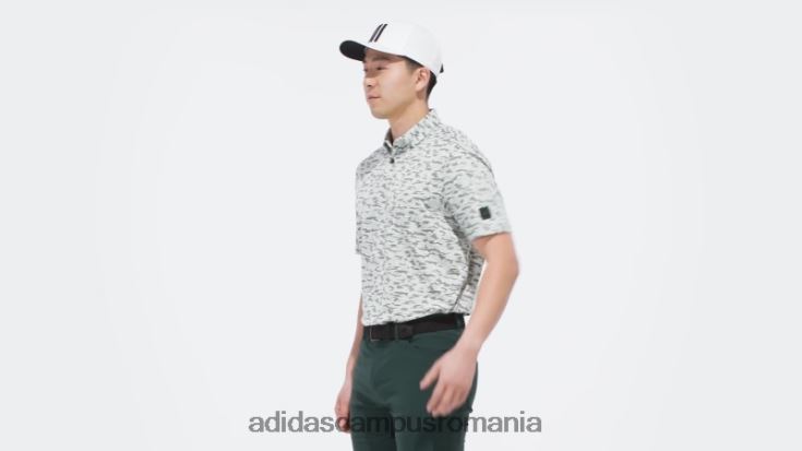 adidas campus romania tricou polo cu imprimeu camo, verde bărbați verde J266N214809