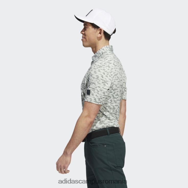 adidas campus romania tricou polo cu imprimeu camo, verde bărbați verde J266N214809