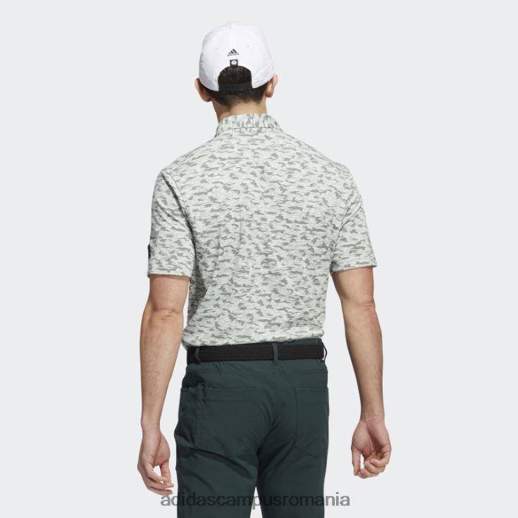 adidas campus romania tricou polo cu imprimeu camo, verde bărbați verde J266N214809