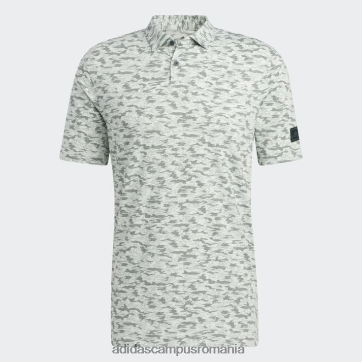 adidas campus romania tricou polo cu imprimeu camo, verde bărbați verde J266N214809