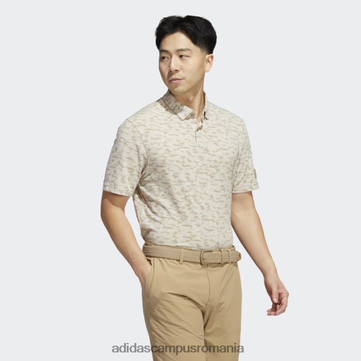 adidas campus romania tricou polo cu imprimeu camuflat din cânepă bărbați cânepă/beatitudine J266N214771