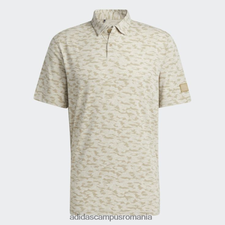 adidas campus romania tricou polo cu imprimeu camuflat din cânepă bărbați cânepă/beatitudine J266N214771
