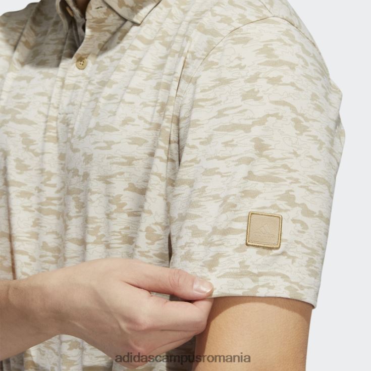 adidas campus romania tricou polo cu imprimeu camuflat din cânepă bărbați cânepă/beatitudine J266N214771