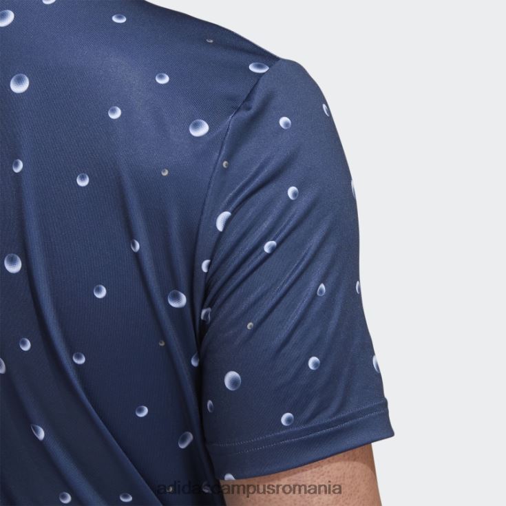 adidas campus romania tricou polo cu imprimeu integral ultimate365 bleumarin bărbați bleumarin/alb/canepa J266N26031