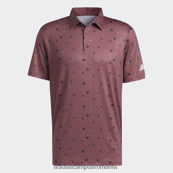 adidas campus romania tricou polo cu imprimeu integral ultimate365 burgundy adidas bărbați visiniu/marine/alb J266N21554