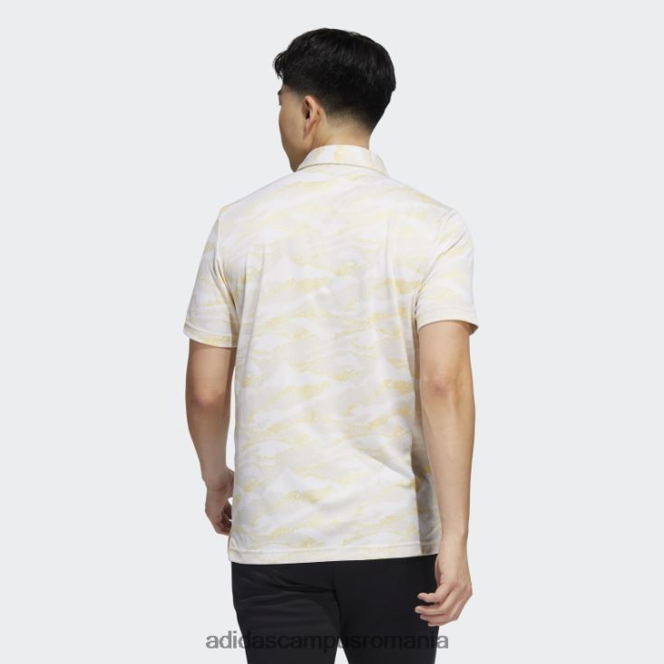adidas campus romania tricou polo cu imprimeu orizont alb bărbați alb/beatitudine/galben J266N214978