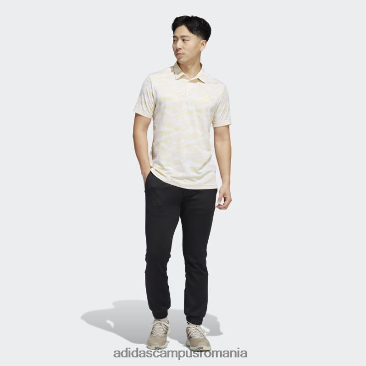 adidas campus romania tricou polo cu imprimeu orizont alb bărbați alb/beatitudine/galben J266N214978