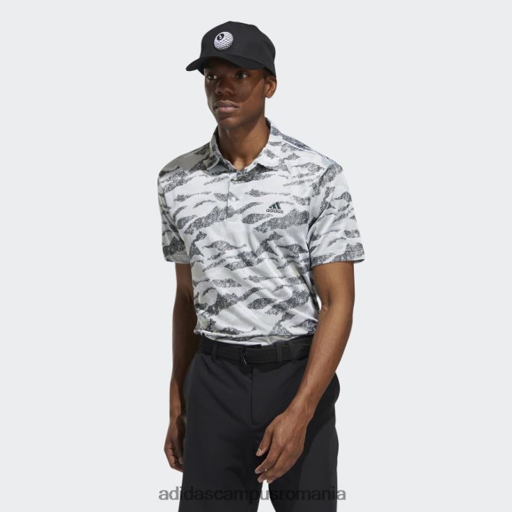adidas campus romania tricou polo cu imprimeu orizont verde adidas bărbați verde/alb J266N214838