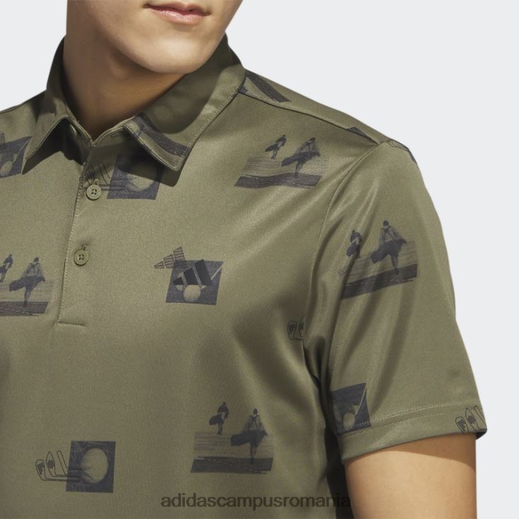 adidas campus romania tricou polo cu imprimeu peste tot olive bărbați măsline/negru/carbon J266N26493