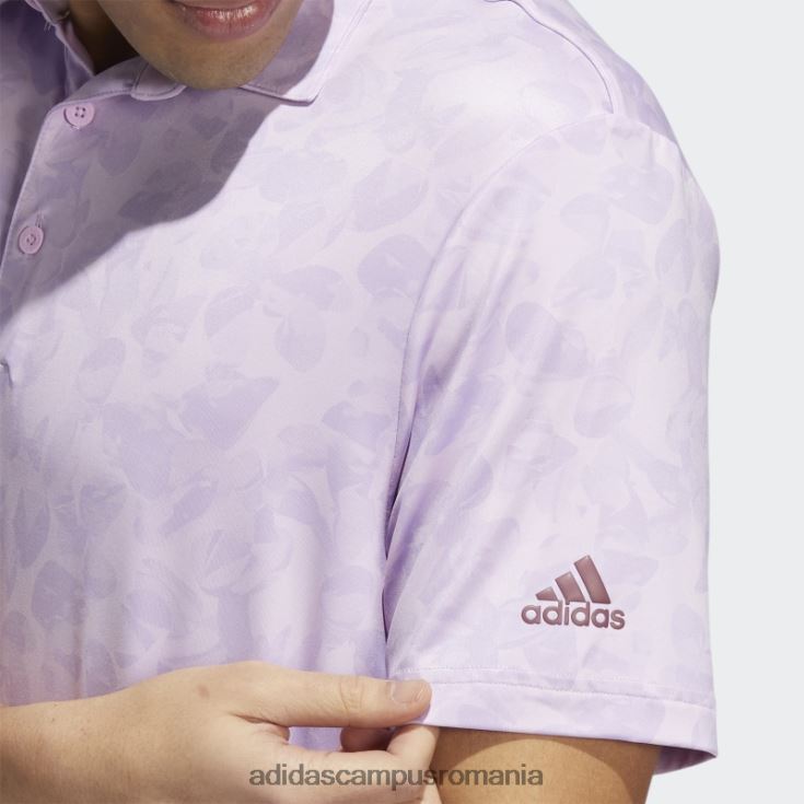 adidas campus romania tricou polo cu imprimeu prisma purple glow fashion bărbați strălucire liliac/violet J266N21555