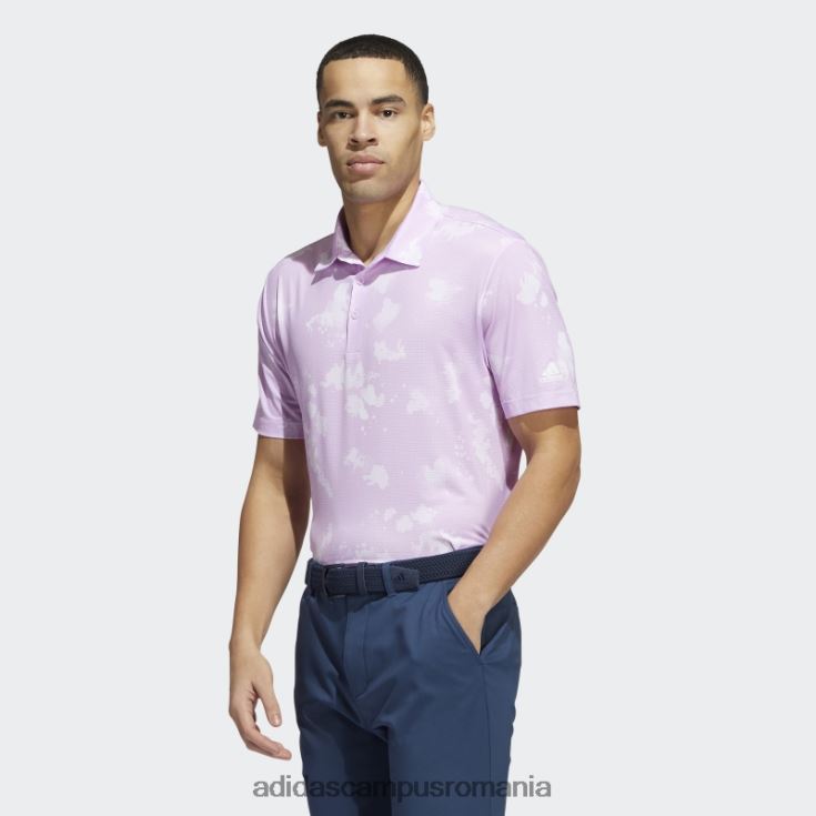 adidas campus romania tricou polo cu imprimeu stropit liliac adidas bărbați liliac/alb J266N21602