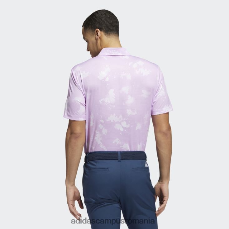 adidas campus romania tricou polo cu imprimeu stropit liliac adidas bărbați liliac/alb J266N21602