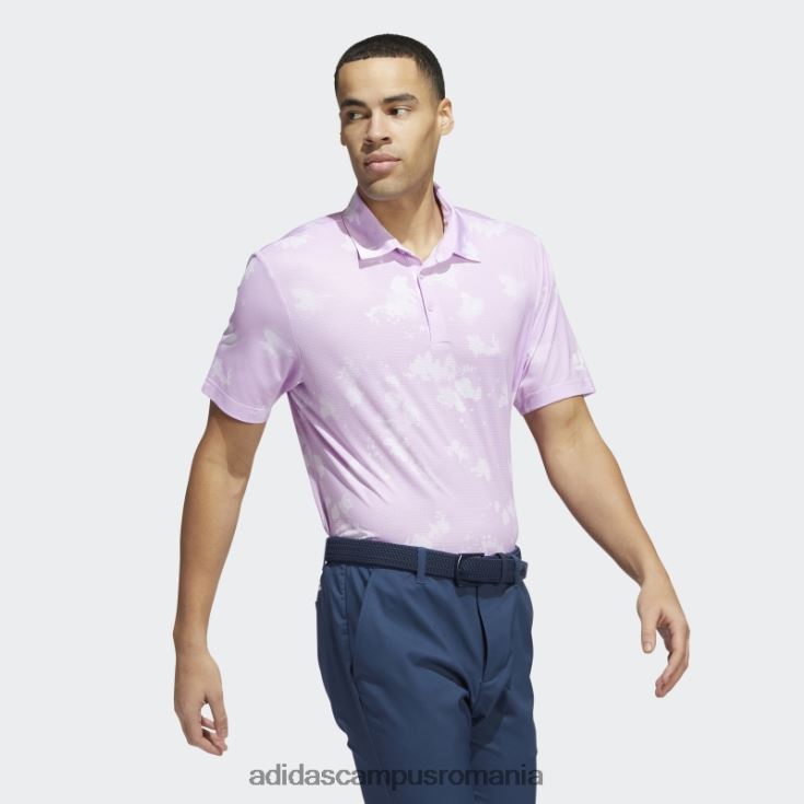 adidas campus romania tricou polo cu imprimeu stropit liliac adidas bărbați liliac/alb J266N21602