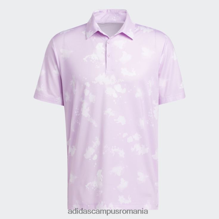 adidas campus romania tricou polo cu imprimeu stropit liliac adidas bărbați liliac/alb J266N21602