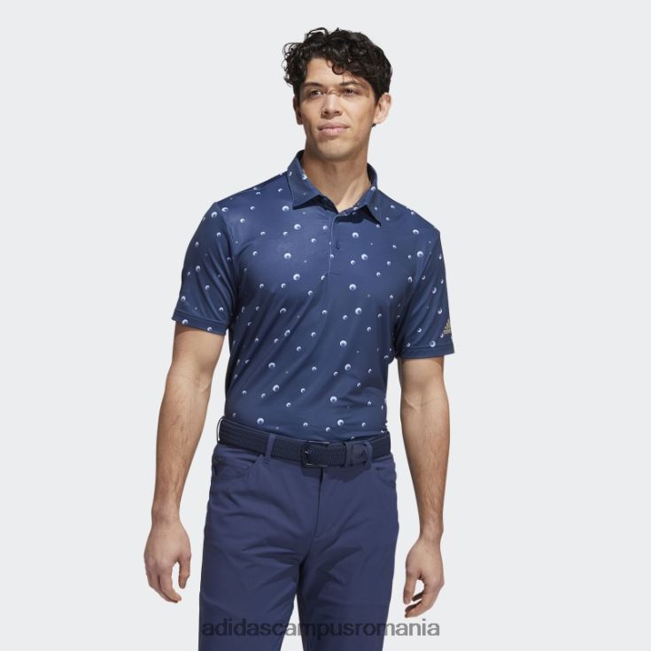 adidas campus romania tricou polo cu imprimeu ultimate365 bleumarin adidas bărbați bleumarin/alb/canepa J266N21605