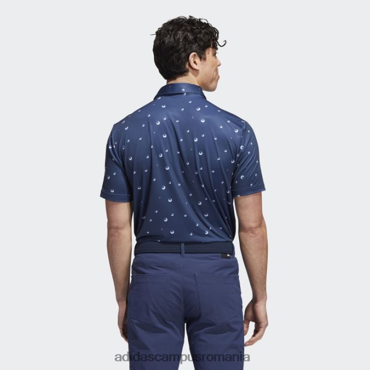 adidas campus romania tricou polo cu imprimeu ultimate365 bleumarin adidas bărbați bleumarin/alb/canepa J266N21605