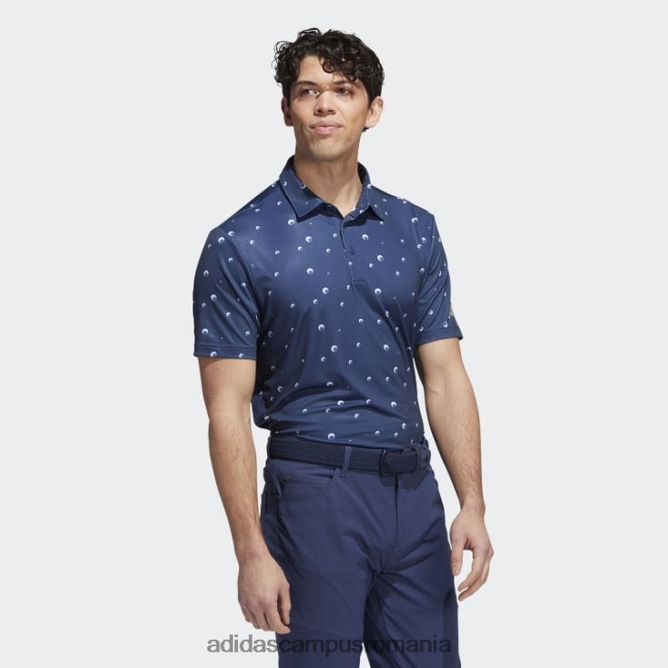 adidas campus romania tricou polo cu imprimeu ultimate365 bleumarin adidas bărbați bleumarin/alb/canepa J266N21605