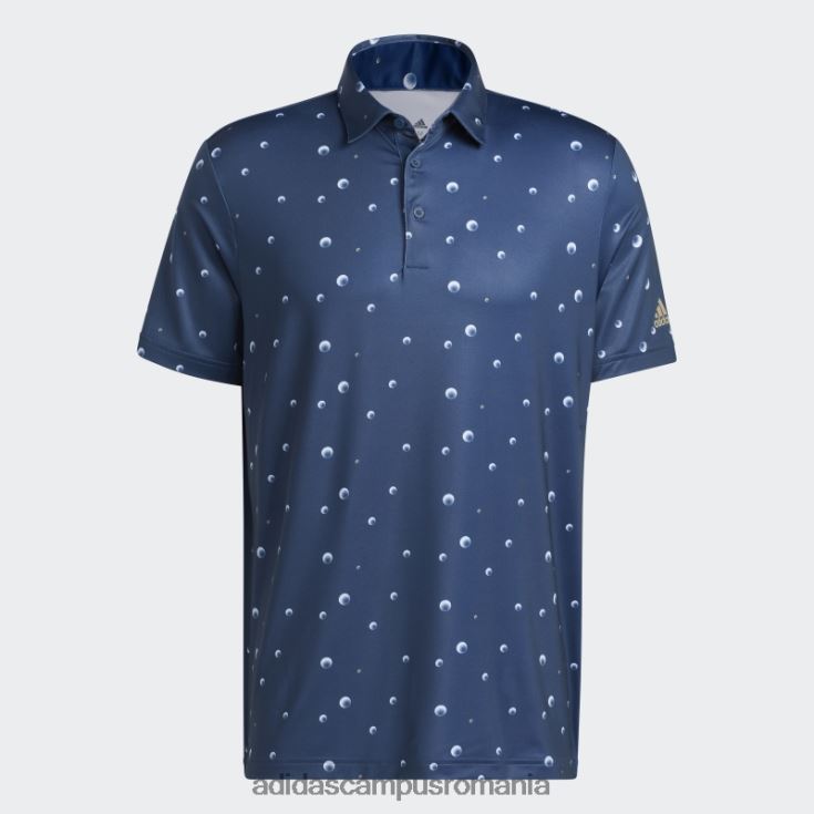 adidas campus romania tricou polo cu imprimeu ultimate365 bleumarin adidas bărbați bleumarin/alb/canepa J266N21605