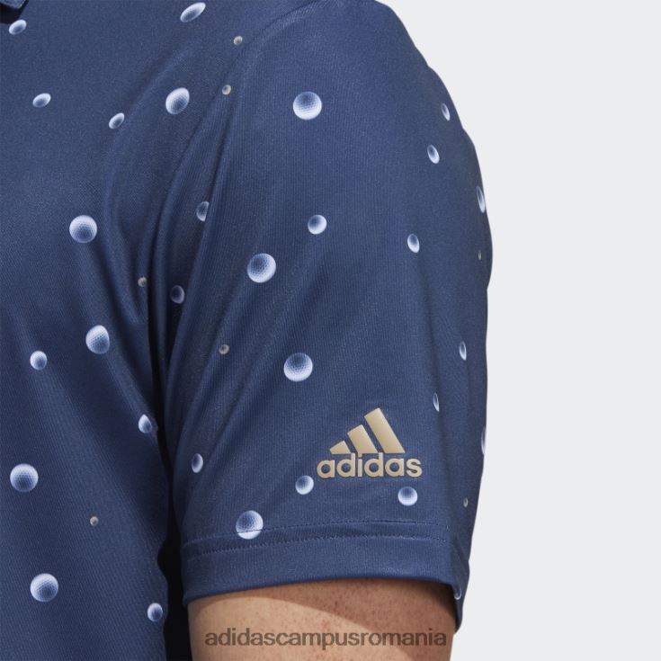 adidas campus romania tricou polo cu imprimeu ultimate365 bleumarin adidas bărbați bleumarin/alb/canepa J266N21605