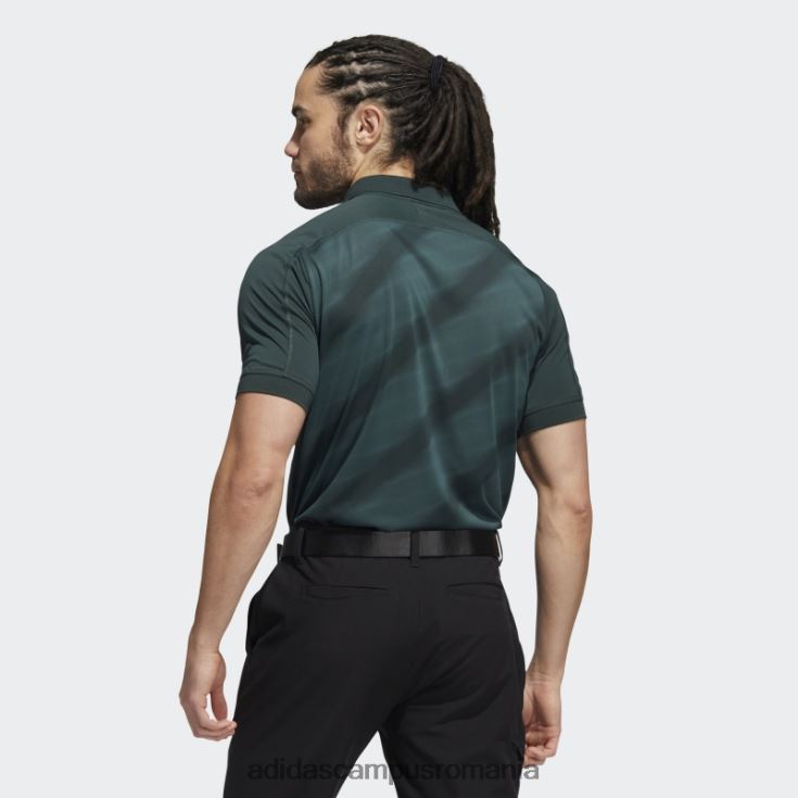 adidas campus romania tricou polo cu imprimeu verde statement adidas bărbați verde/verde mineral J266N214721