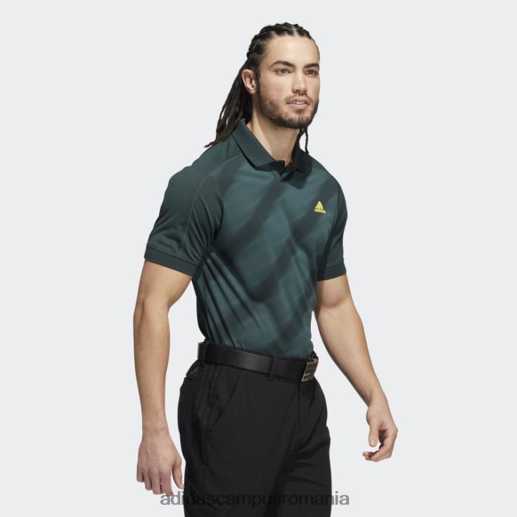 adidas campus romania tricou polo cu imprimeu verde statement adidas bărbați verde/verde mineral J266N214721