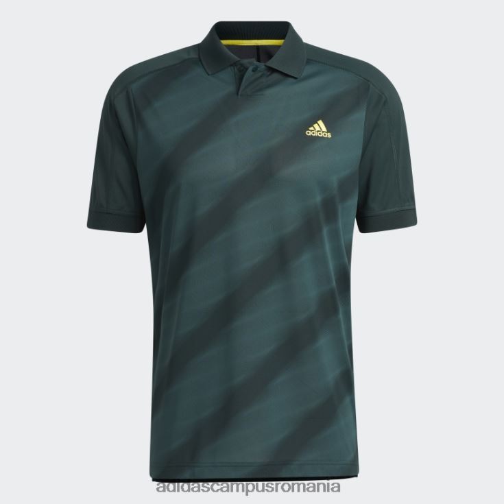 adidas campus romania tricou polo cu imprimeu verde statement adidas bărbați verde/verde mineral J266N214721