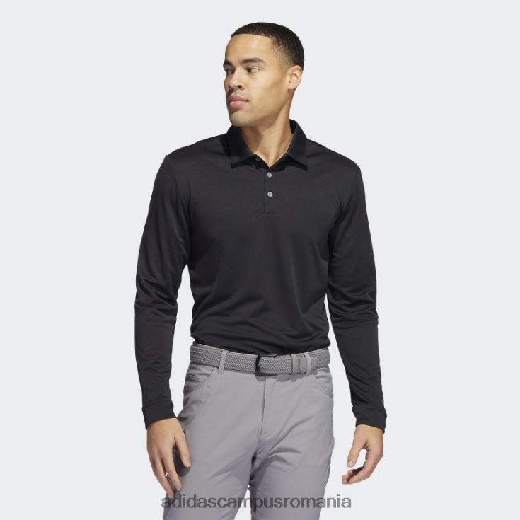 adidas campus romania tricou polo cu maneca lunga negru bărbați negru J266N21183