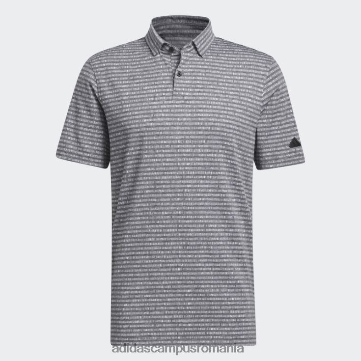 adidas campus romania tricou polo de golf cu dungi negru bărbați negru J266N25989