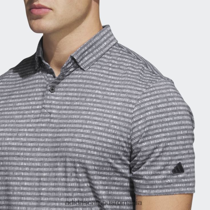adidas campus romania tricou polo de golf cu dungi negru bărbați negru J266N25989