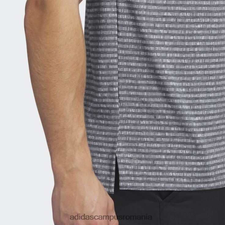 adidas campus romania tricou polo de golf cu dungi negru bărbați negru J266N25989