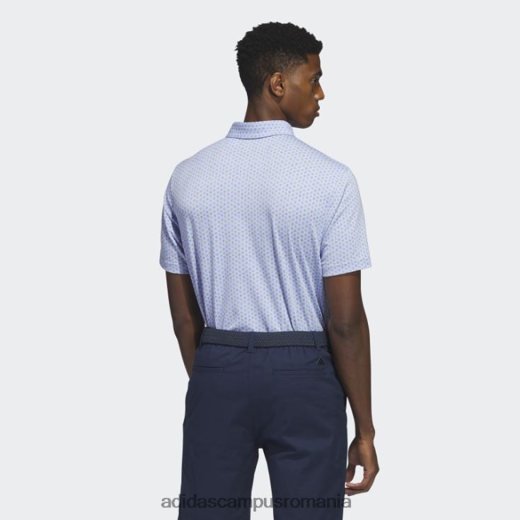 adidas campus romania tricou polo de golf cu imprimeu albastru albastru adidas bărbați zori albastre J266N26048
