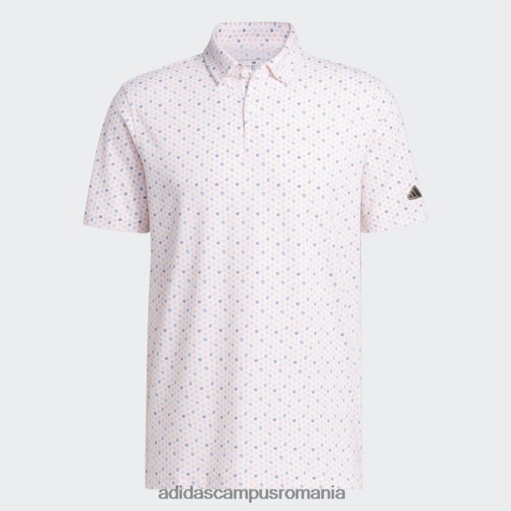 adidas campus romania tricou polo de golf cu imprimeu coral bărbați coral J266N214501