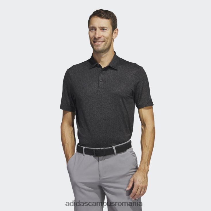 adidas campus romania tricou polo de golf cu imprimeu integral Ultimate365 negru bărbați negru J266N21013